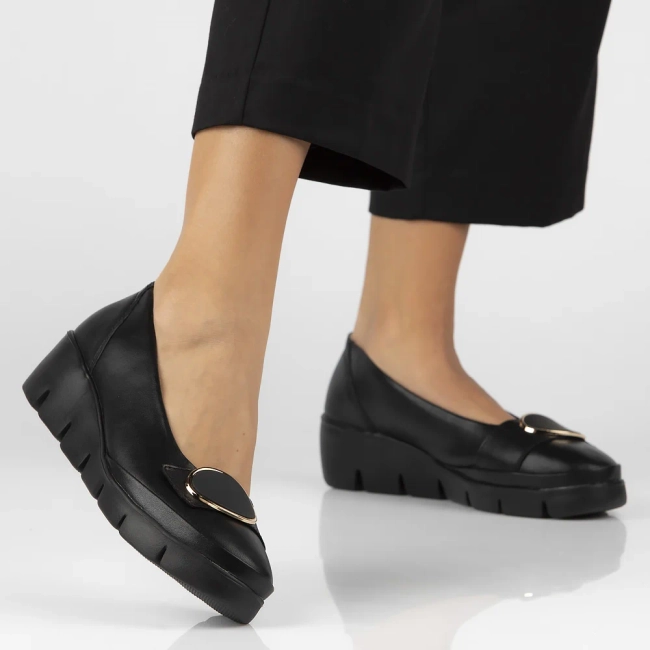 Leather shoes Filippo DP6465/24 BK black