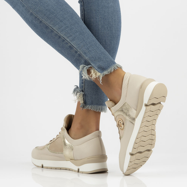 Leather sneakers Filippo 141 beige