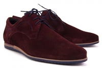 Shoes Filippo 731 Burgundy velor perforation