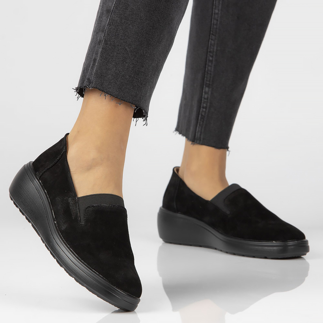 Leather shoes Filippo DP4197/22 BK SU black