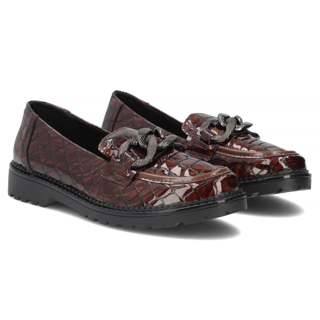 Leather shoes Filippo DP8325/26 BR brown