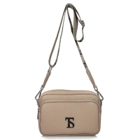 Leather handbag Toscanio F152 beige