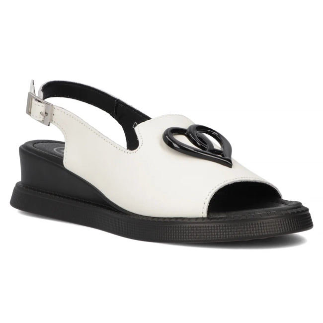 Leather sandals Filippo DS6069/24 WH white