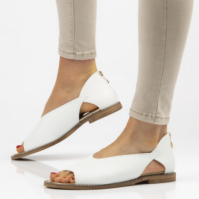 Leather sandals Filippo 178 white