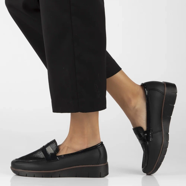 Leather shoes Filippo DP6455/24 BK black