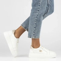 Leather sneakers Filippo DP6721/25 WH white