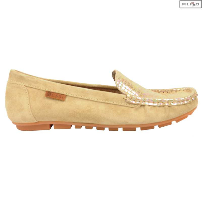 Moccasins NESSI 62605 beige+beige cg 8022836