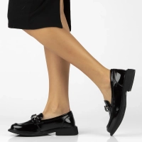 Skórzane lordsy Filippo DP7171/25 BK L czarne