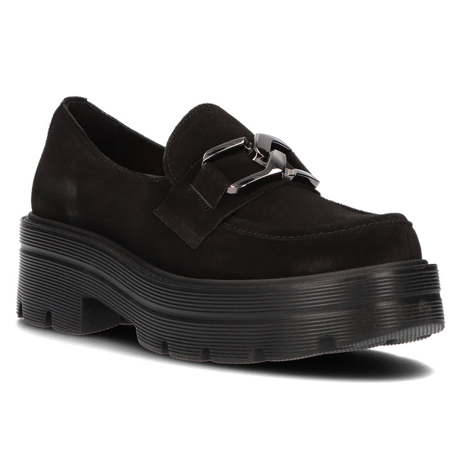 Leather shoes 20086 black