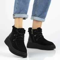 Leather ankle boots Filippo DBT7299/25 BK black