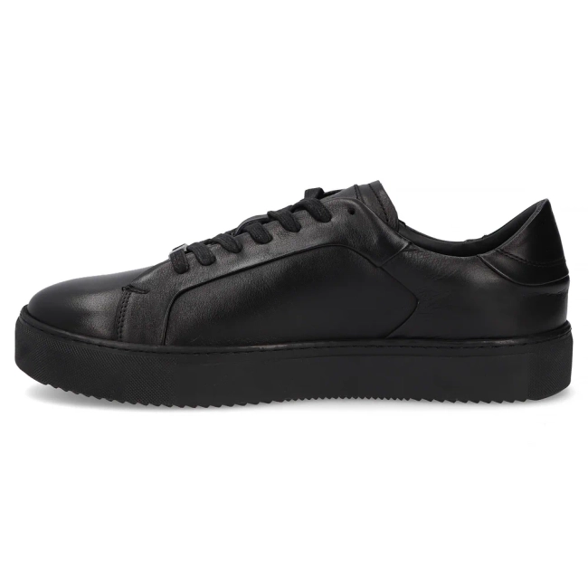 Skórzane sneakersy Filippo MP8274/26 BK czarne