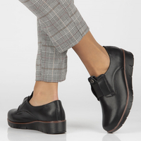 Leather shoes Filippo DP4137/22 BK black