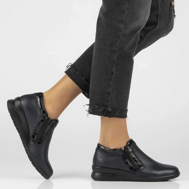 Leather Shoes Filippo L4883-14 navy