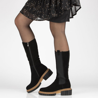 Leather boots Filippo DKZ 4210/22 BK black