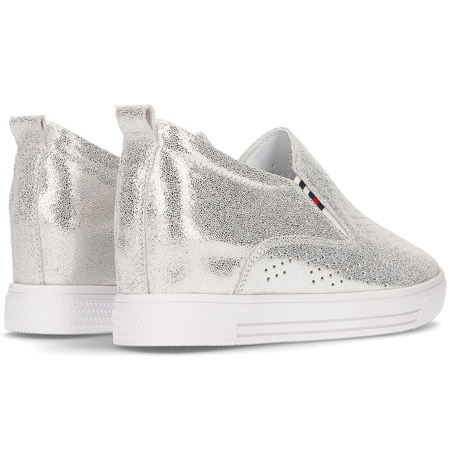 Leather shoes Filippo DP1356/21 SI silver