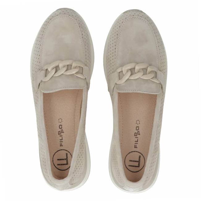 Leather shoes Filippo DP6137/24 BE beige