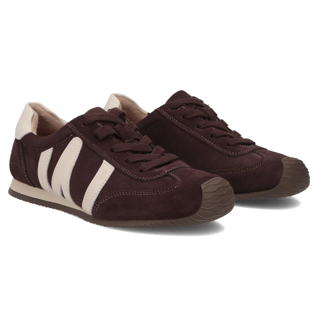Skórzane sneakersy Filippo DP7963/26 D BR brązowe