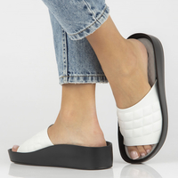 Leather flip-flops Filippo DK4464/23 WH white