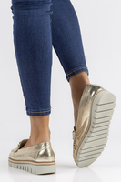 Leather loafers Filippo 10134 gold