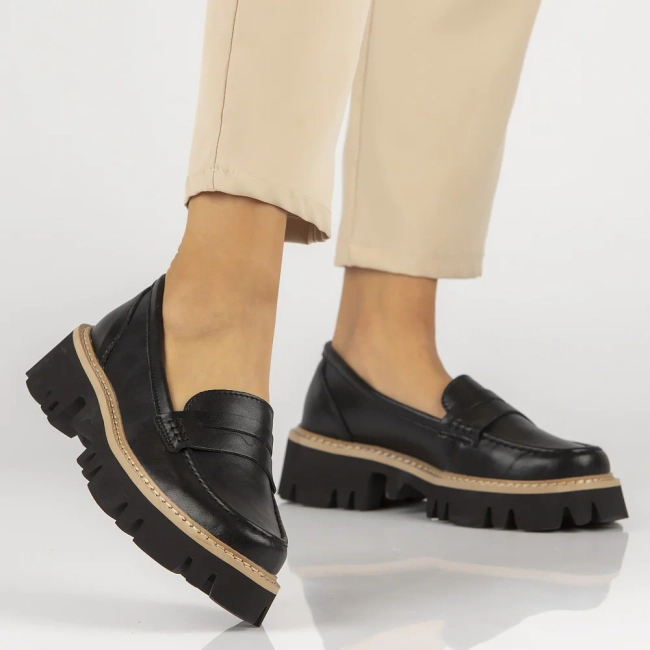 Leather shoes Filippo DP6088/24 BK black