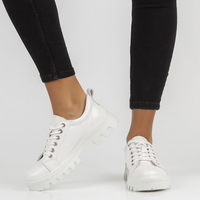 Leather sneakers FILIPPO DP3522/22 WH białe