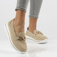 Leather shoes Filippo DP3555/22 BE beige