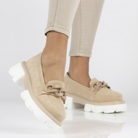 Leather shoes Filippo DP3718/23 BE beige