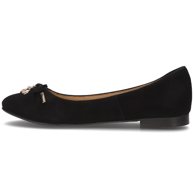 Suede ballerinas Alexio Giorgio 047 black