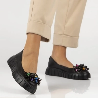 Leather shoes Filippo DP6996/25 BK black