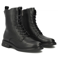 Skórzane botki Filippo DBT8190/26 BK czarne