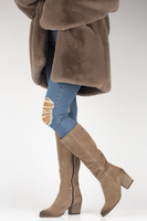 Kozaki Filippo 70109 taupe welur