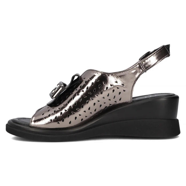 Leather sandals Filippo DS6154/24 GN Gun metal