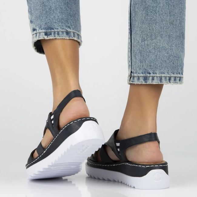 Sandały Rieker V44Y5-14 niebieskie