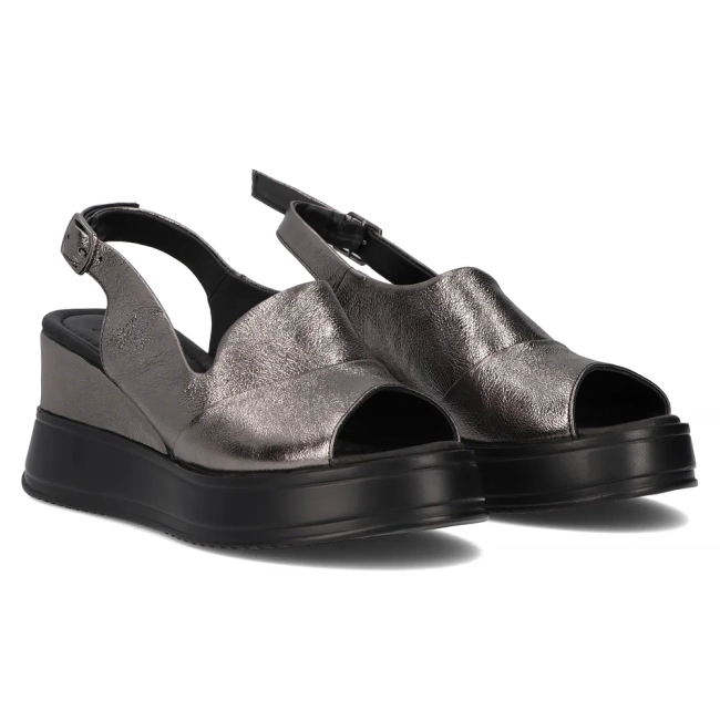 Leather sandals Artiker 54C0402 silver