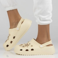 Klapki Filippo DK6690/24 WH kremowe