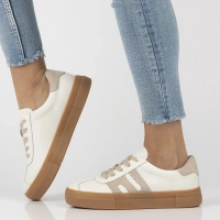 Skórzane sneakersy Filippo DP6798/26 WH BE białe