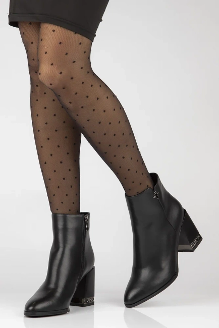 Leather ankle boots Filippo DBT6001/23 BK black