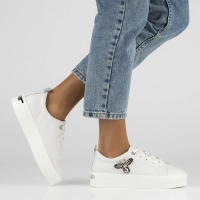 Leather sneakers Filippo DP6042/24 WH white