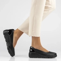 Leather shoes DP6162/24 BK black