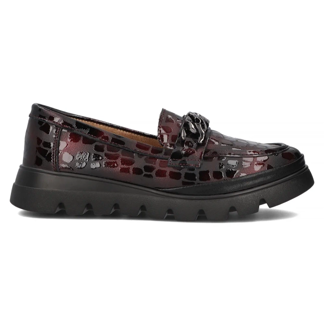 Leather shoes Filippo DP6467/24 BG burgundy