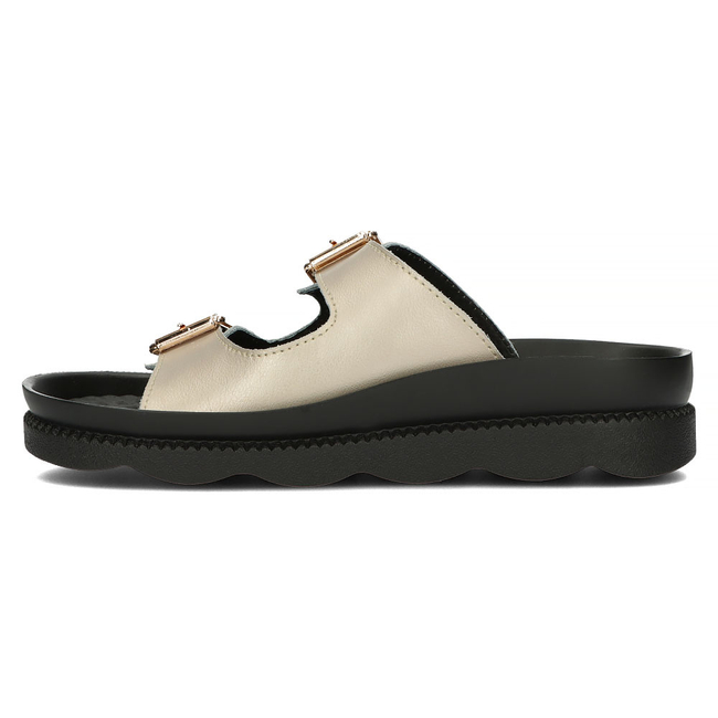Leather flip-flops Filippo DK3599/22 GO gold