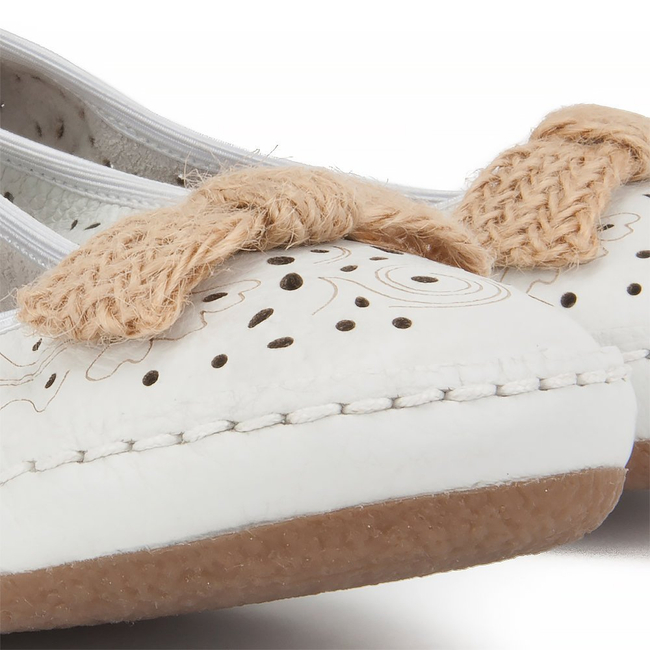 Baleriny Rieker 41456-81 weiss