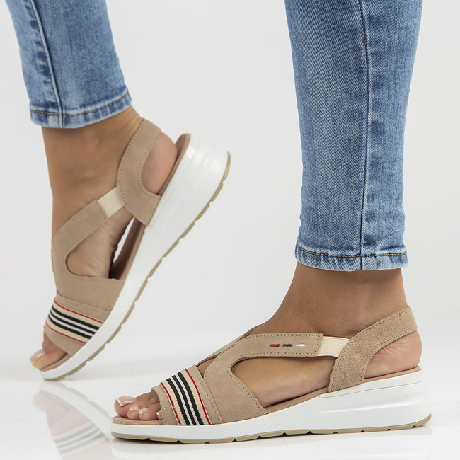 Leather sandals Filippo DS3500/22 BE beige