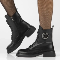 Leather ankle boots Filippo DBT6408/24 BK black