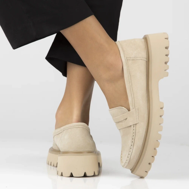 Leather shoes Filippo DP4586/23 BE beige