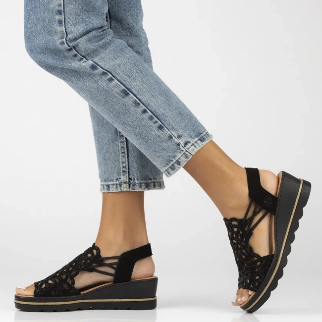 Sandals Rieker 67465-00 Black