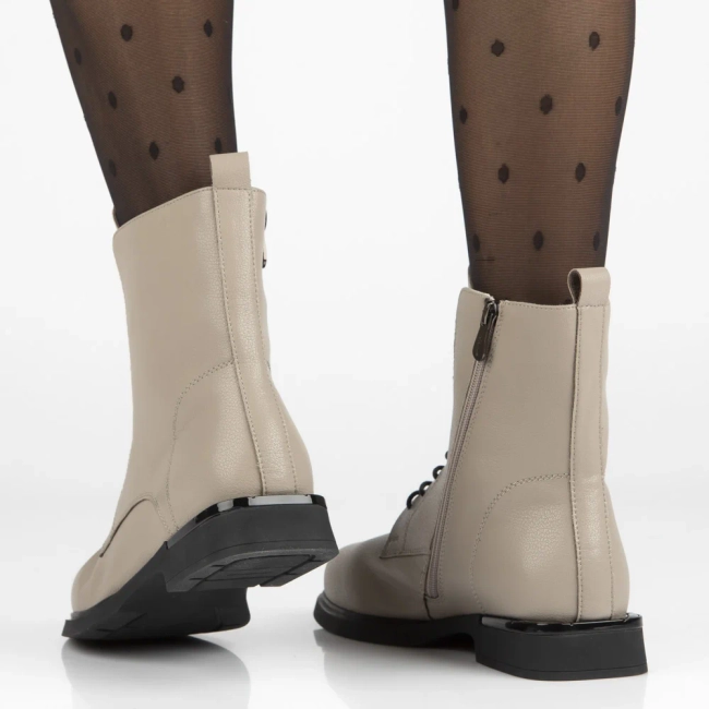 Leather ankle boots Filippo DBT7222/25 BE beige