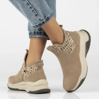 Leather ankle boots DBT6446/24 BE beige