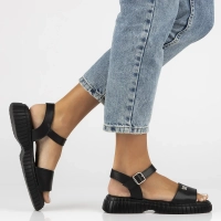 Leather sandals Filippo DS6811/25 BK black