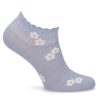 Women's Socks 2401-13 flowers blue